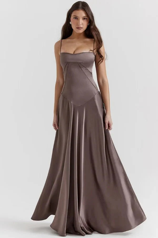 Women's Lace-Up Corset Evening Dress
