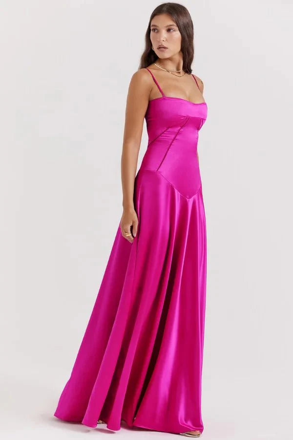 Women's Lace-Up Corset Evening Dress