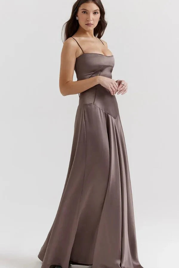 Women's Lace-Up Corset Evening Dress