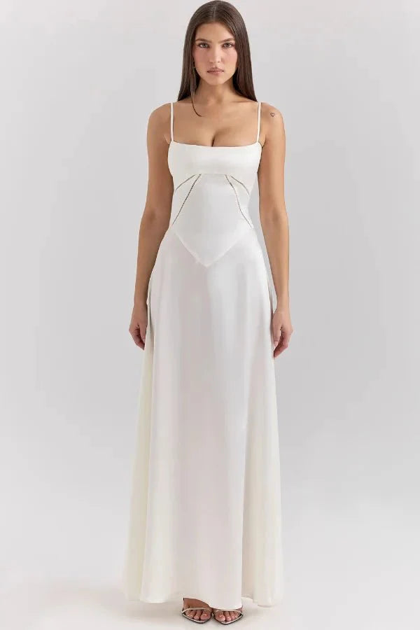 Women's Lace-Up Corset Evening Dress