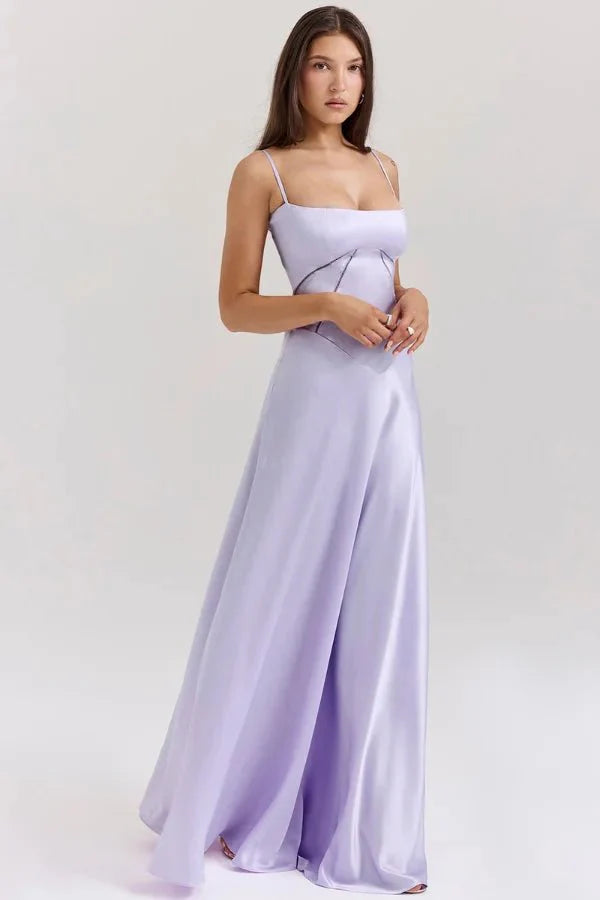 Women's Lace-Up Corset Evening Dress