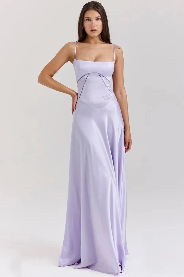 Women's Lace-Up Corset Evening Dress
