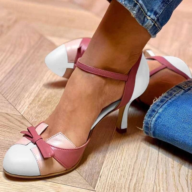 Women's Orthopedic Court Shoes with Ankle Strap
