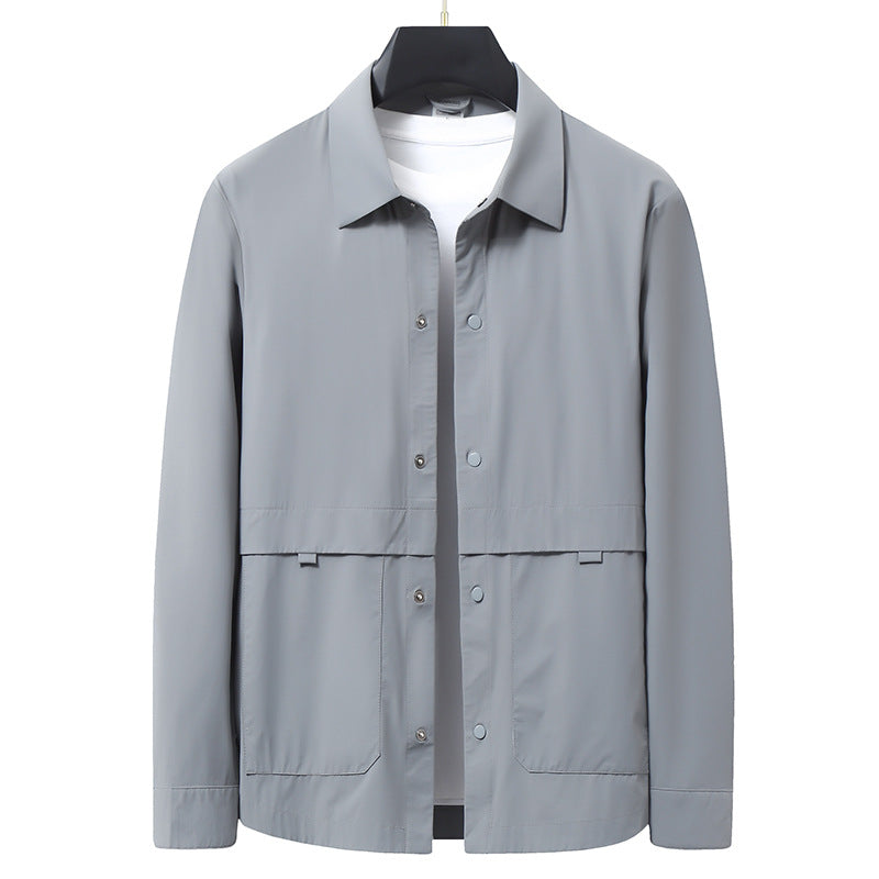 Windbreaker | Collared Snap Front