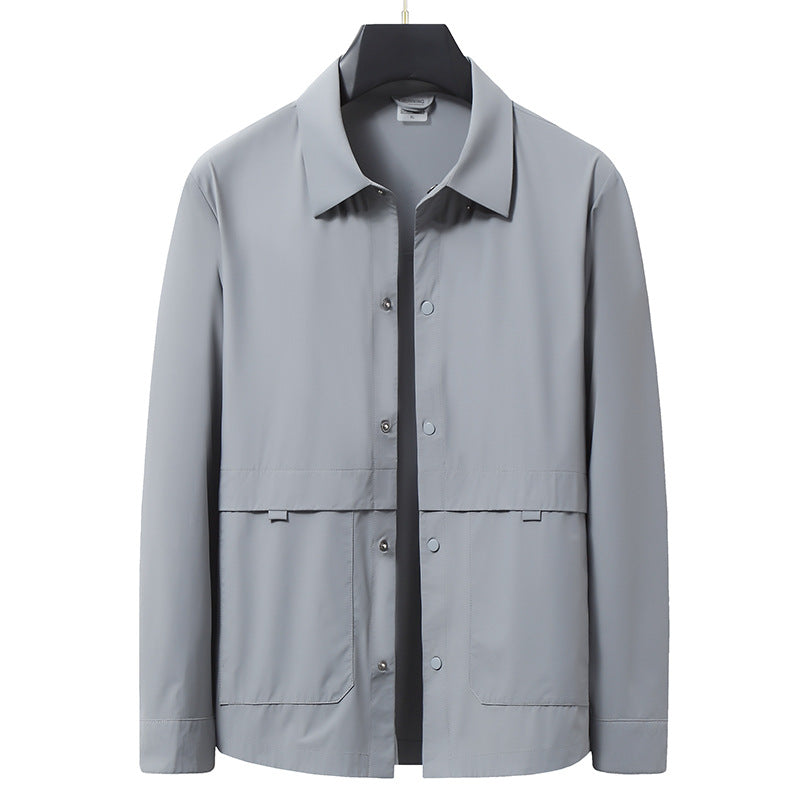 Windbreaker | Collared Snap Front