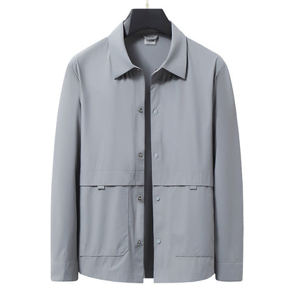 Windbreaker | Collared Snap Front