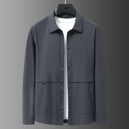 Windbreaker | Collared Snap Front