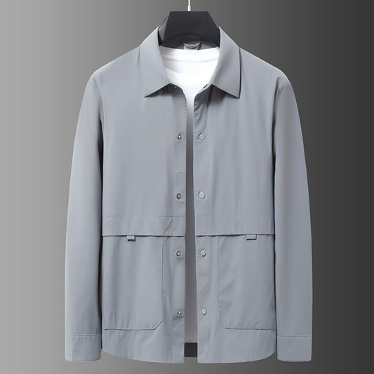 Windbreaker | Collared Snap Front
