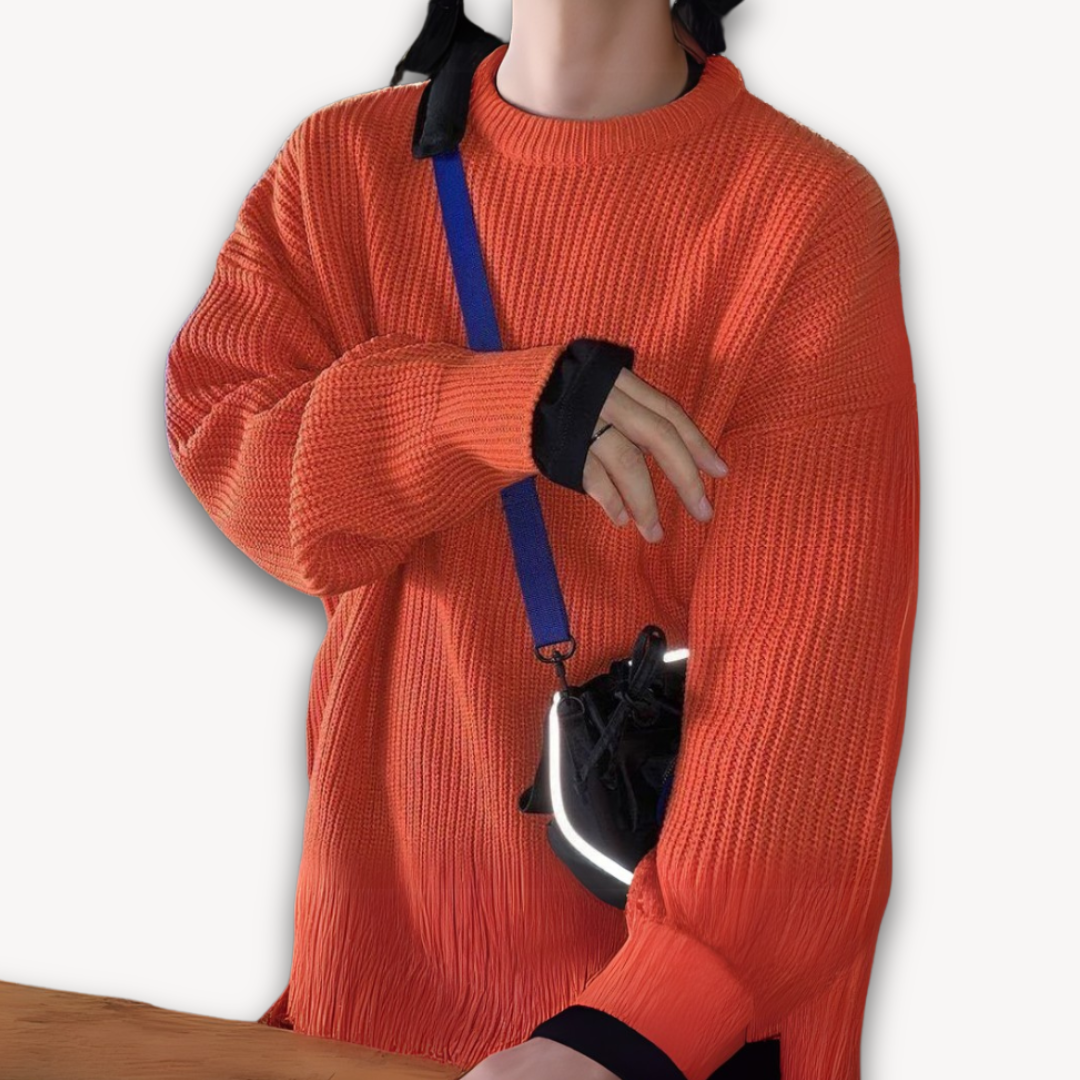 Oversized Knitted Jumper | Casual Loose Fit Pullover