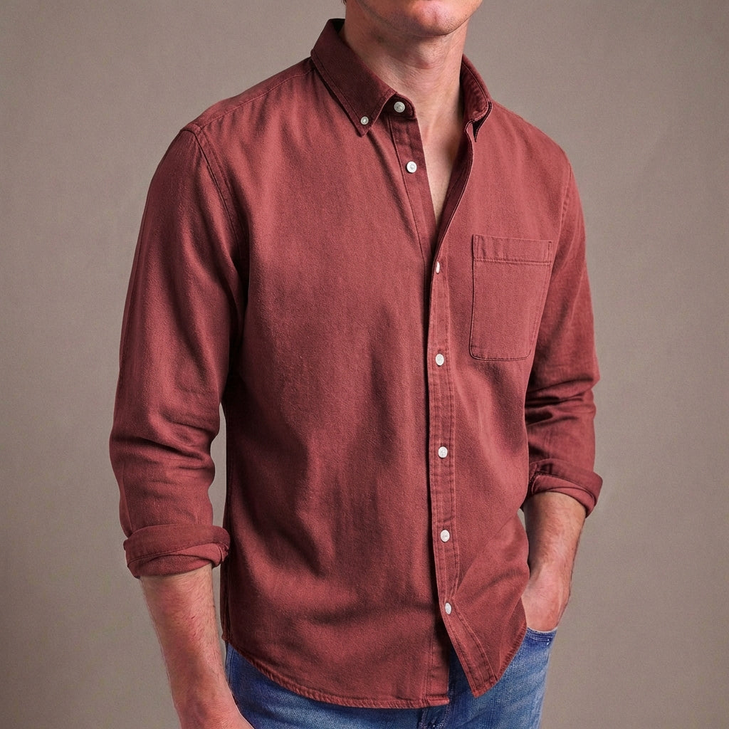 Long Sleeve Shirt | Men's Chest Pocket