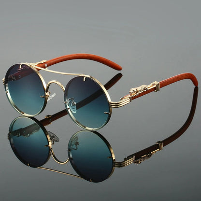 Round Metal Frame Sunglasses