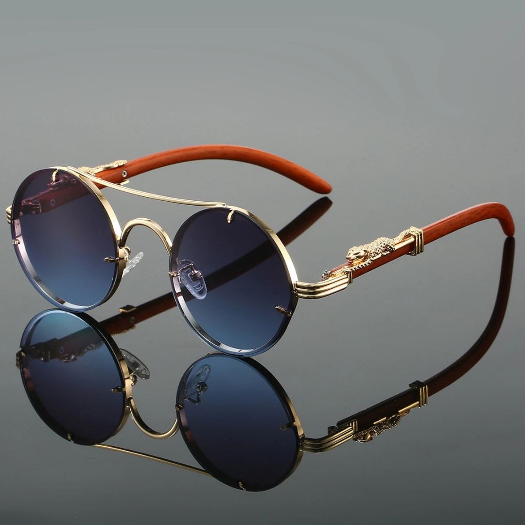 Round Metal Frame Sunglasses