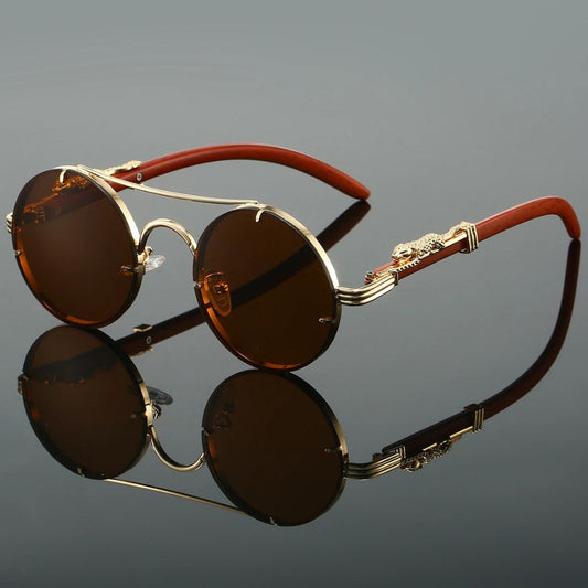 Round Metal Frame Sunglasses