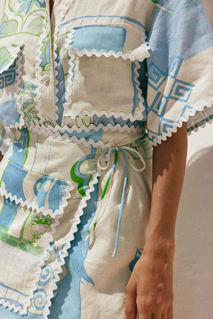 Women’s Patchwork Print Co-Ord Shorts Set
