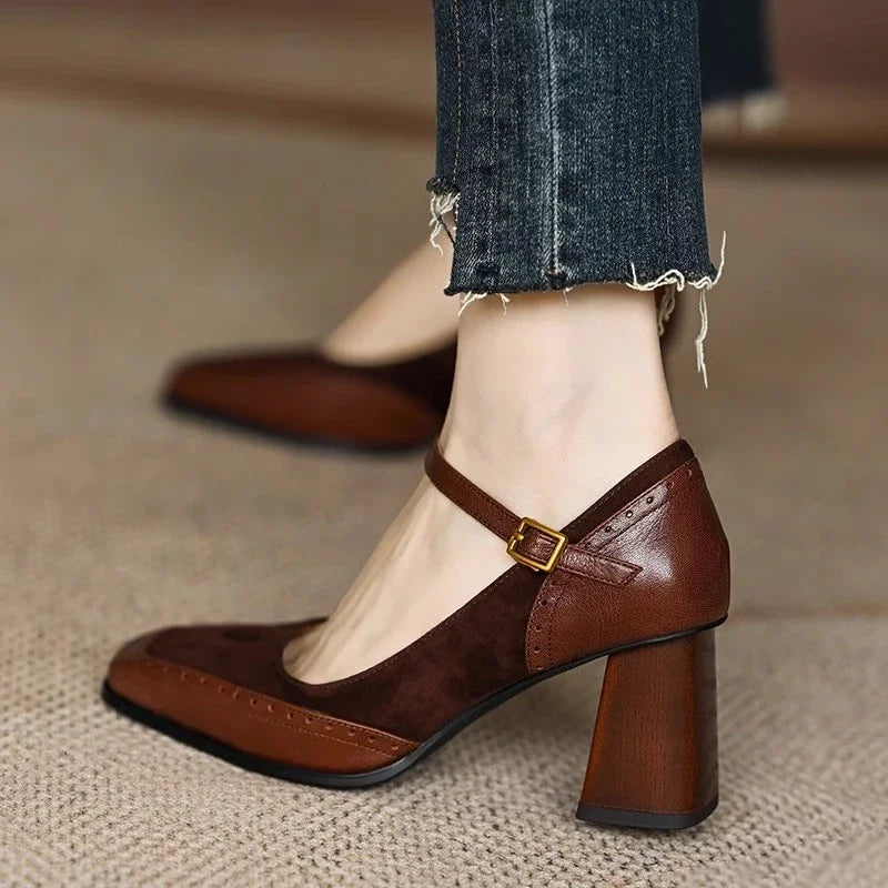 Women’s Chic Block Heel Mary Janes