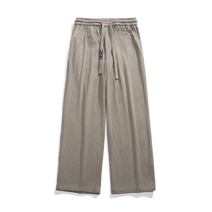 Corduroy Sweatpants Baggy Drawstring