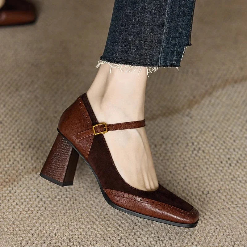 Women’s Chic Block Heel Mary Janes