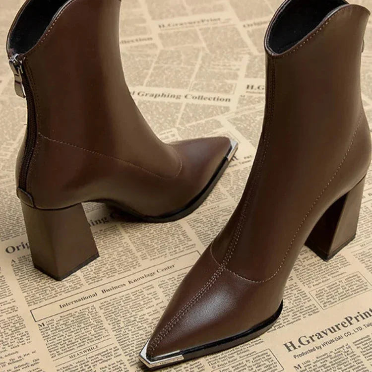 Chelsea Leather Boots | Chrome Tip