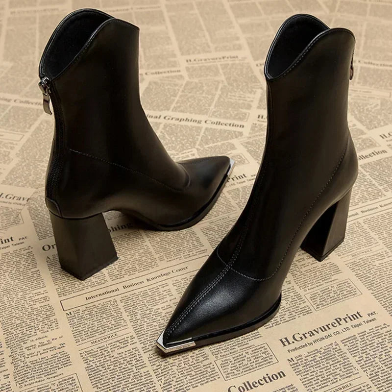 Chelsea Leather Boots | Chrome Tip