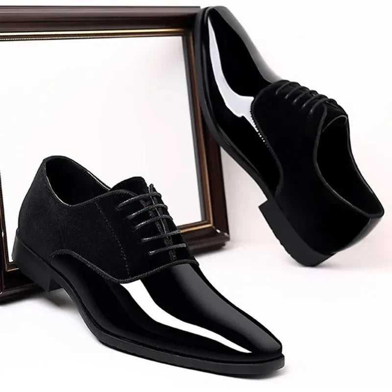 Oxford Dress Shoes | Contrast Finish with Lace Up Design