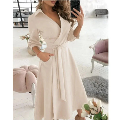 Women's Belted Blazer Dress | Collared Wrap