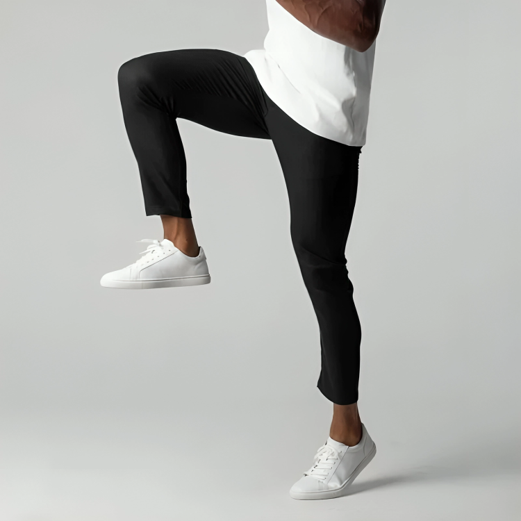 Slim Fit Chinos Work Trousers | Tapered Leg with Pockets