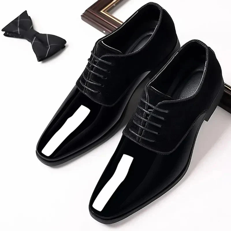Oxford Dress Shoes | Contrast Finish with Lace Up Design