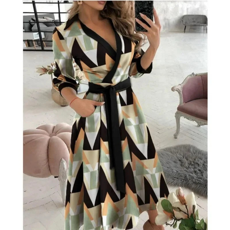 Women's Belted Blazer Dress | Collared Wrap