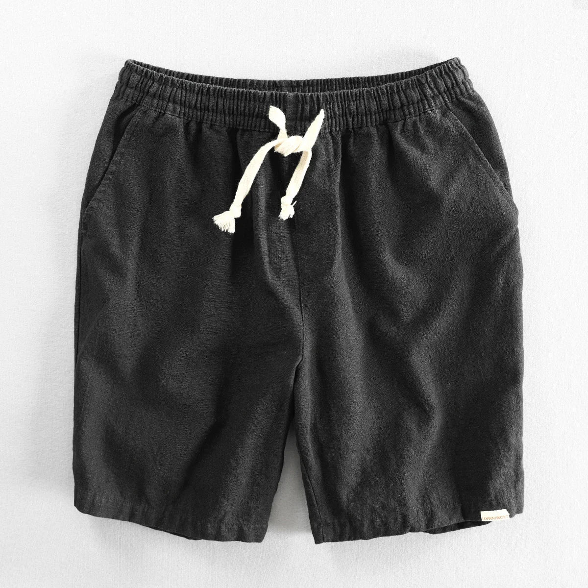 Linen Shorts | Drawstring Elastic Waist