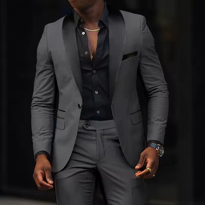 Slim Fit Suit | Two Piece Jacket and Trousers Set