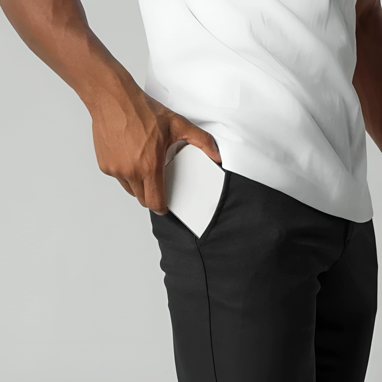 Slim Fit Chinos Work Trousers | Tapered Leg with Pockets