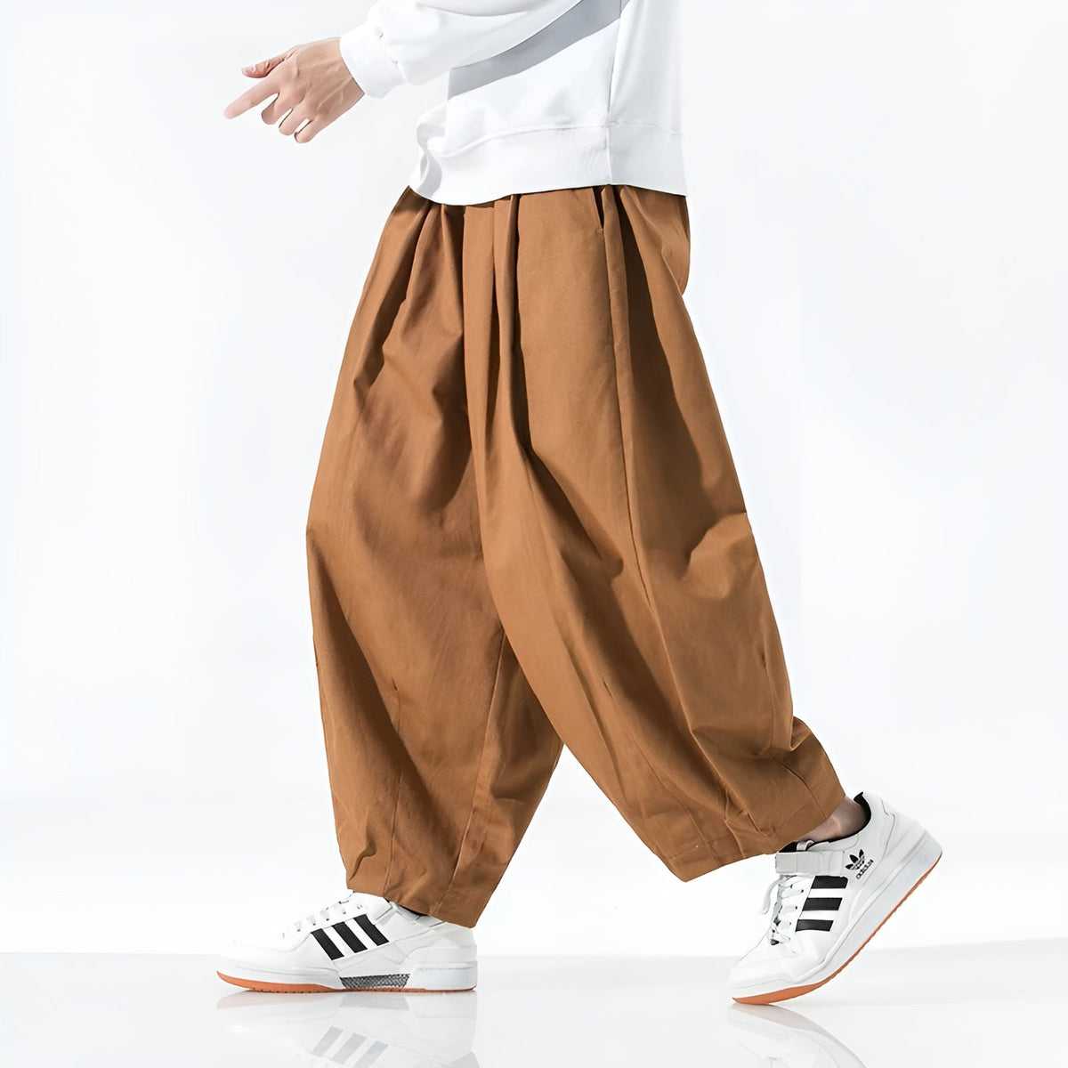 Relaxed Harem Chino Pants