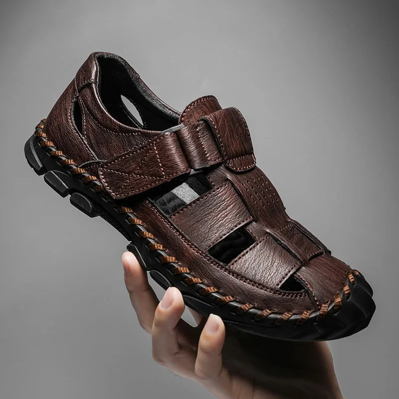 Men’s Orthopedic Leather Fisherman Sandals
