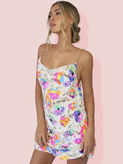 Women's Backless Party Mini Dress