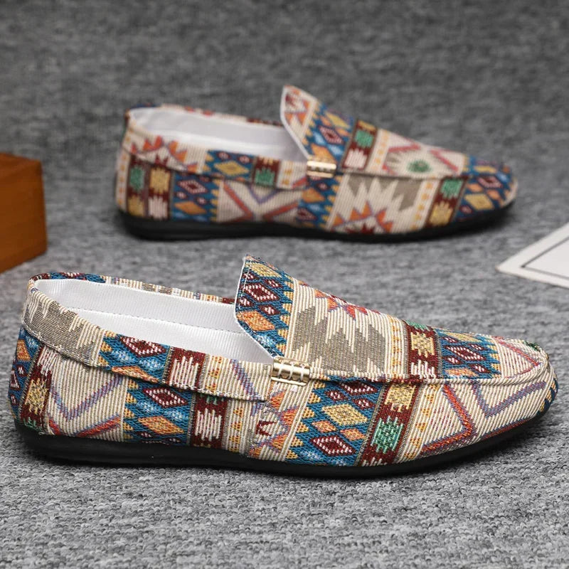 Woven Slip-On Loafers