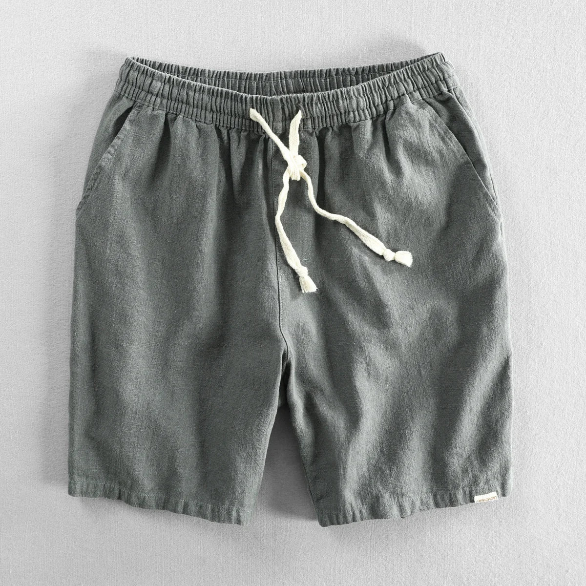Linen Shorts | Drawstring Elastic Waist