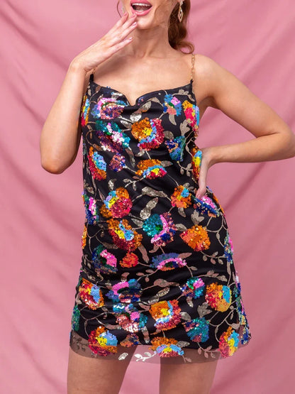 Women's Backless Party Mini Dress