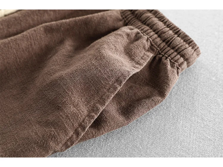 Linen Shorts | Drawstring Elastic Waist