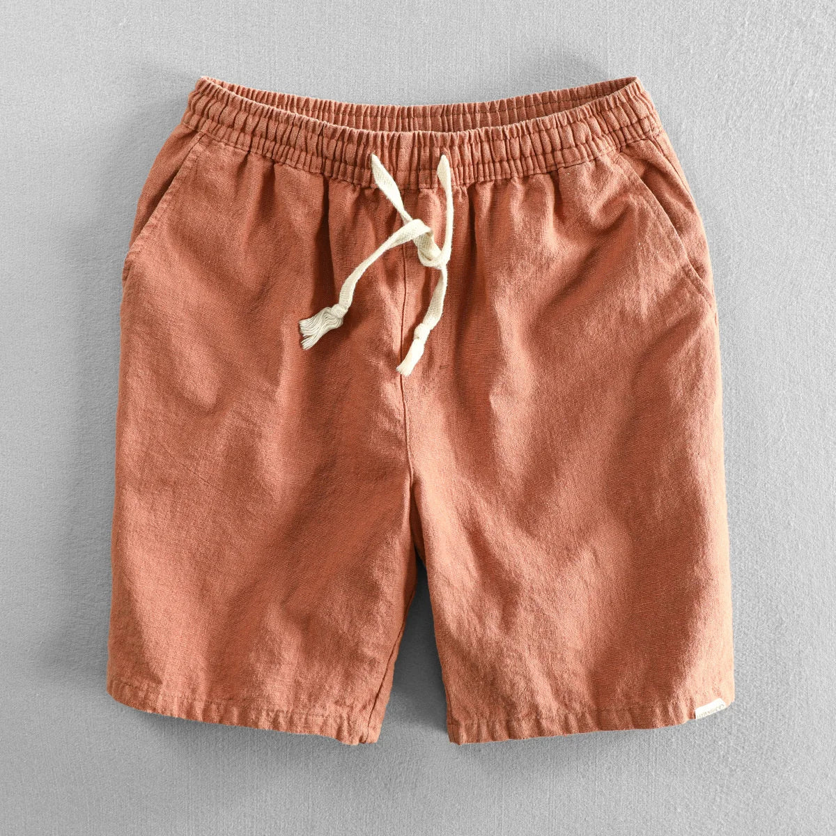 Linen Shorts | Drawstring Elastic Waist