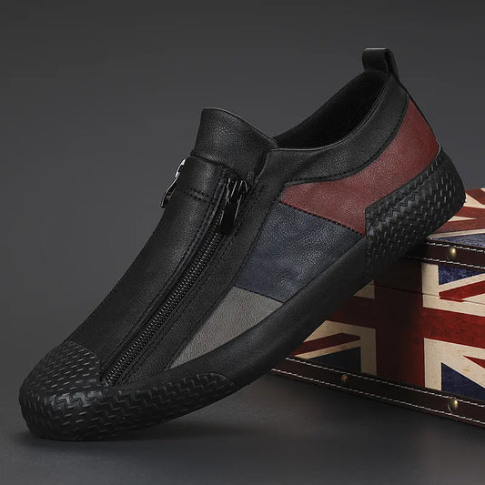 Men’s Panelled Zip-Front Trainers