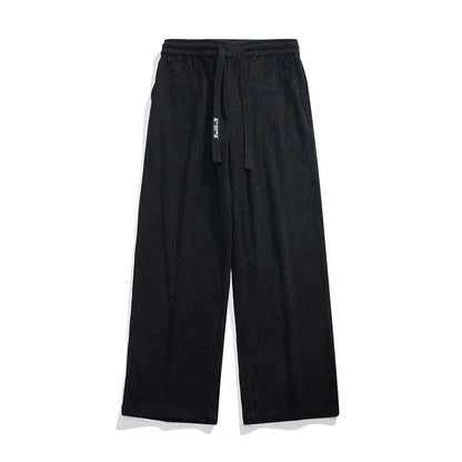 Corduroy Sweatpants Baggy Drawstring
