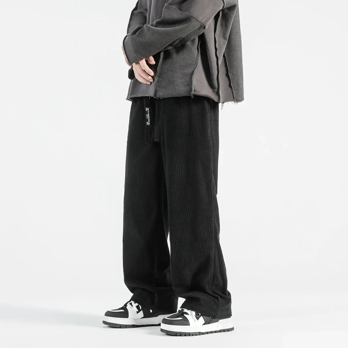 Corduroy Sweatpants Baggy Drawstring
