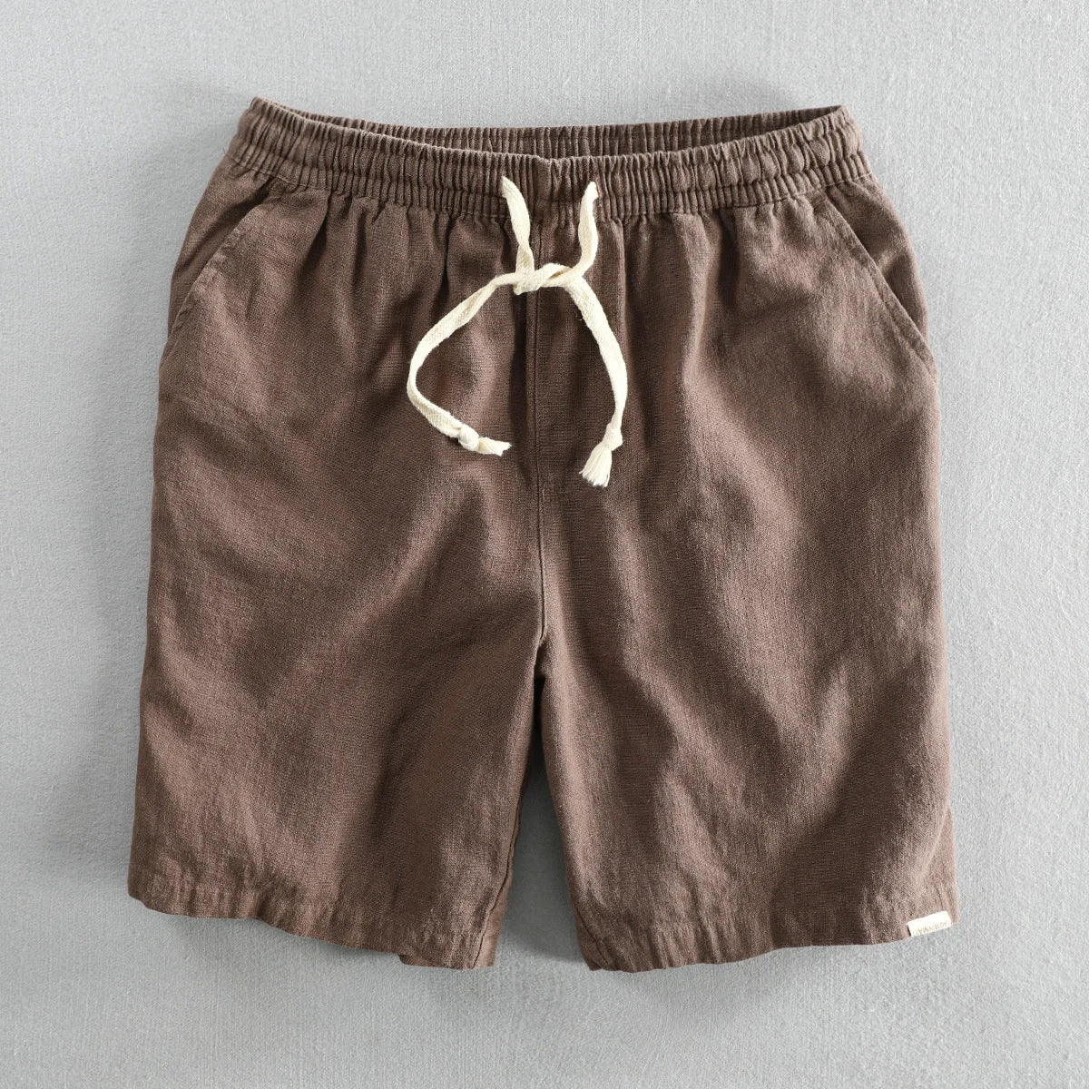 Linen Shorts | Drawstring Elastic Waist