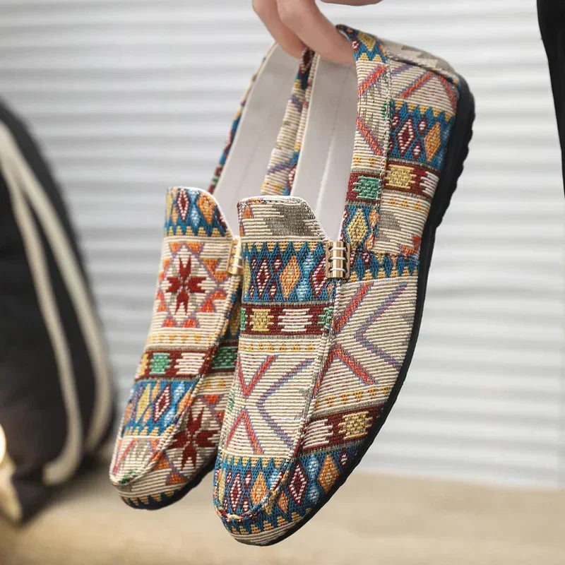 Woven Slip-On Loafers