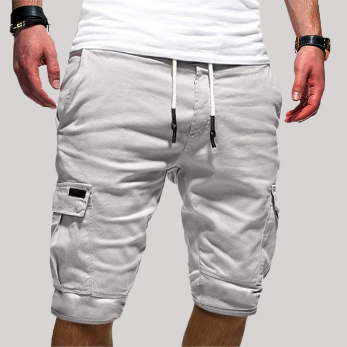 Cargo Shorts Men's Drawstring