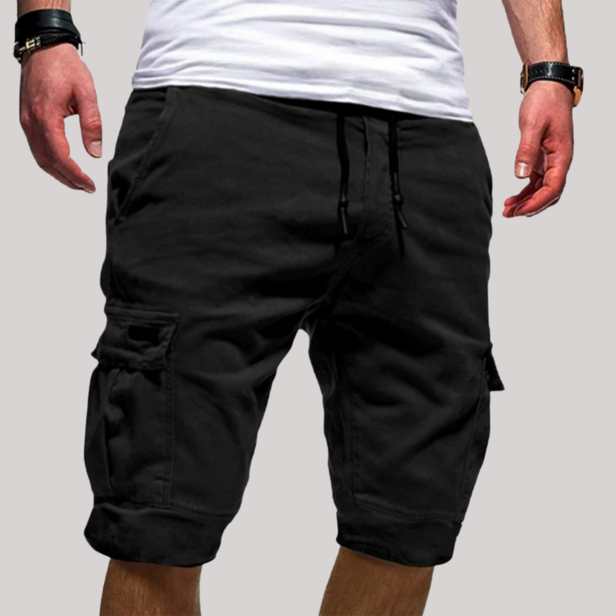 Cargo Shorts Men's Drawstring