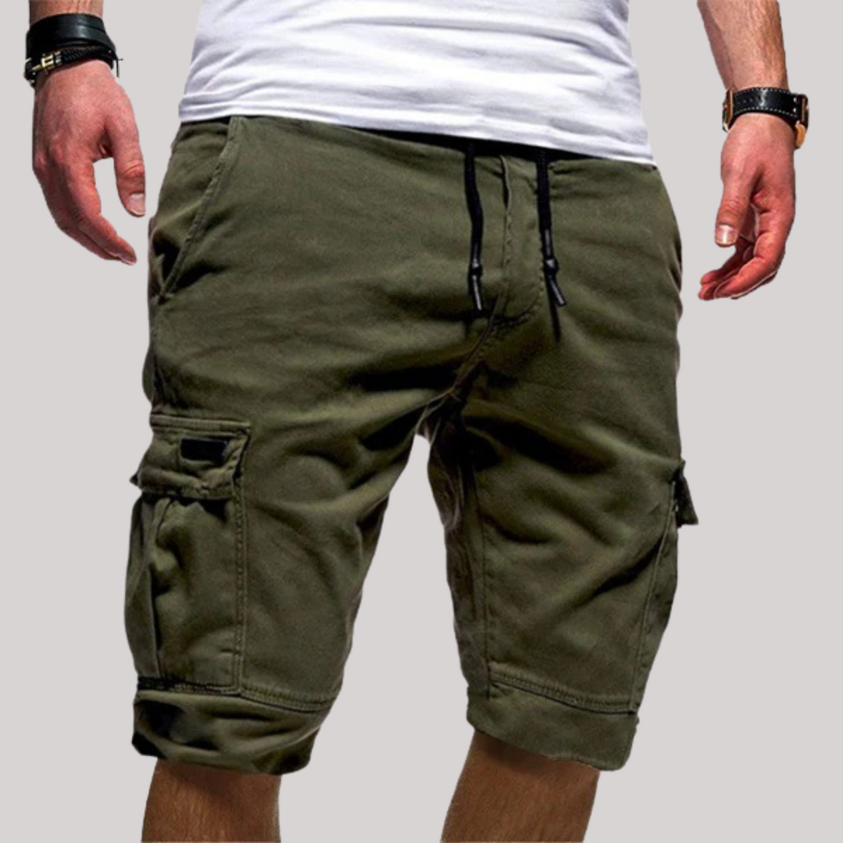 Cargo Shorts Men's Drawstring