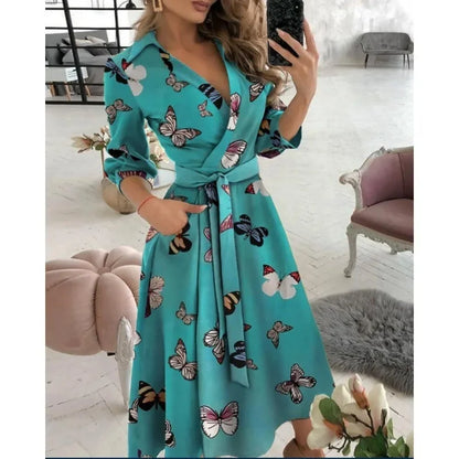 Women's Belted Blazer Dress | Collared Wrap