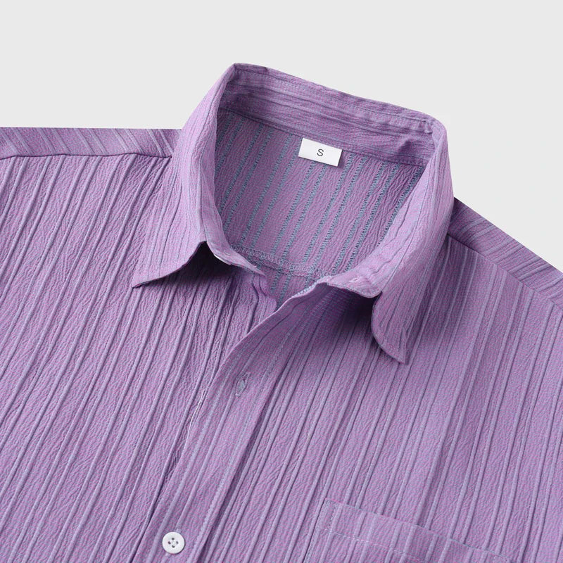 Men’s Short Sleeve Textured Shirt