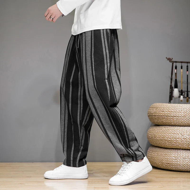 Cropped Trousers | Striped